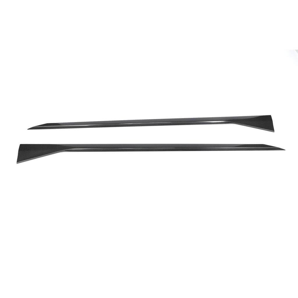 BMW 5 Series G90 G99 M5 2024-2025 Dry Carbon Fiber Side Skirts Extension Lip Spoiler-Ahacarbon