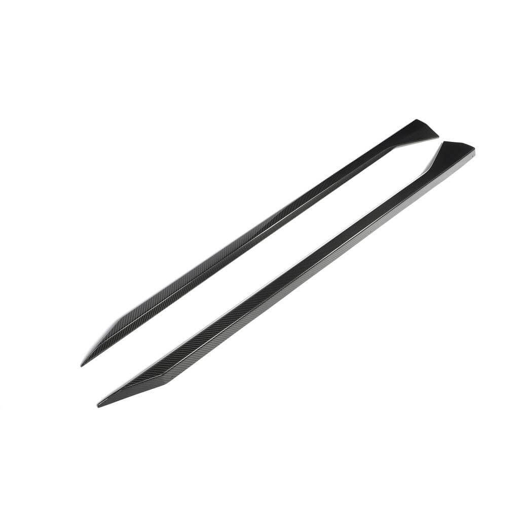 BMW 5 Series G90 G99 M5 2024-2025 Dry Carbon Fiber Side Skirts Extension Lip Spoiler-Ahacarbon