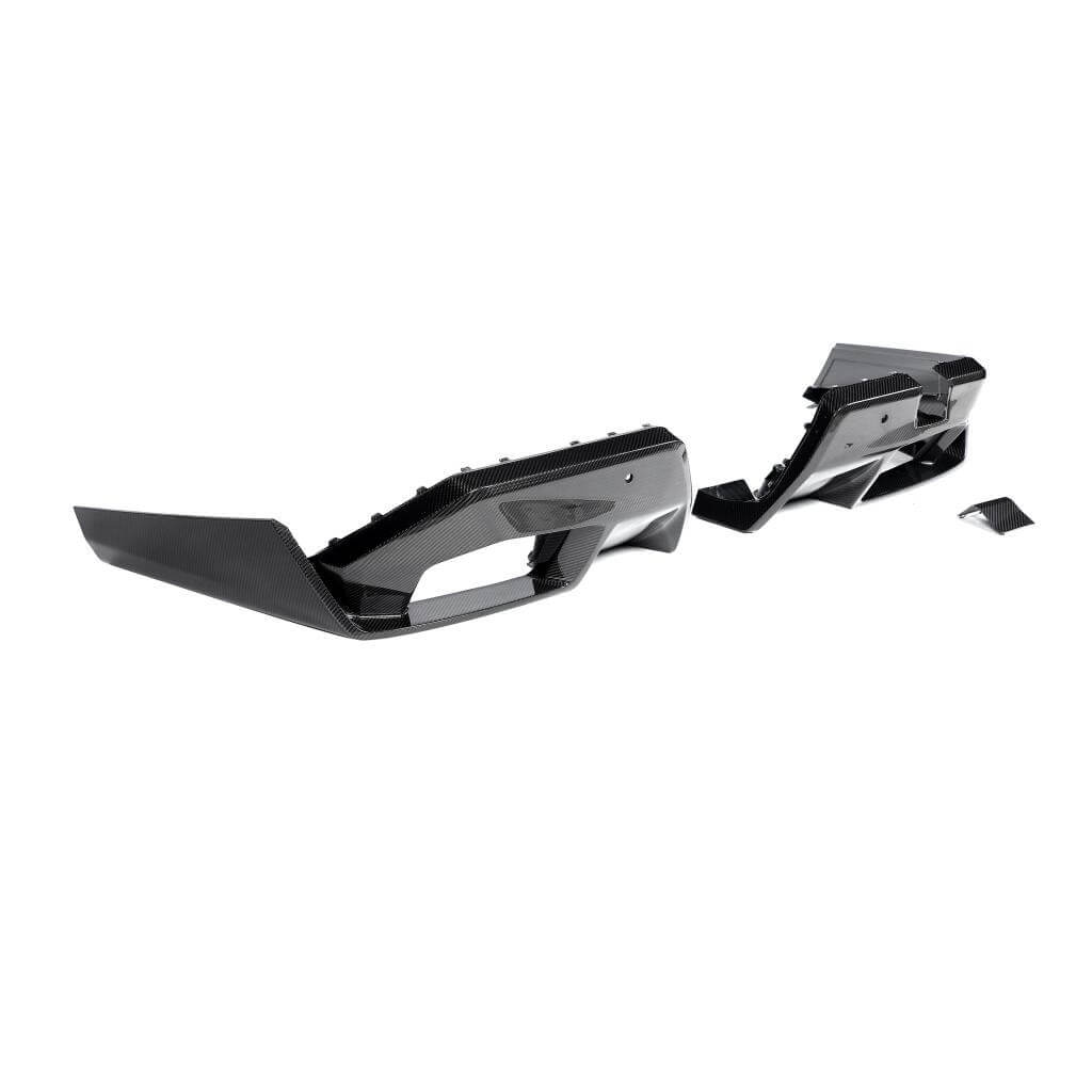 BMW 5 Series G90 G99 M5 2024UP Dry Carbon Fiber Rear Bumper Diffuser Lip Spoiler-Ahacarbon