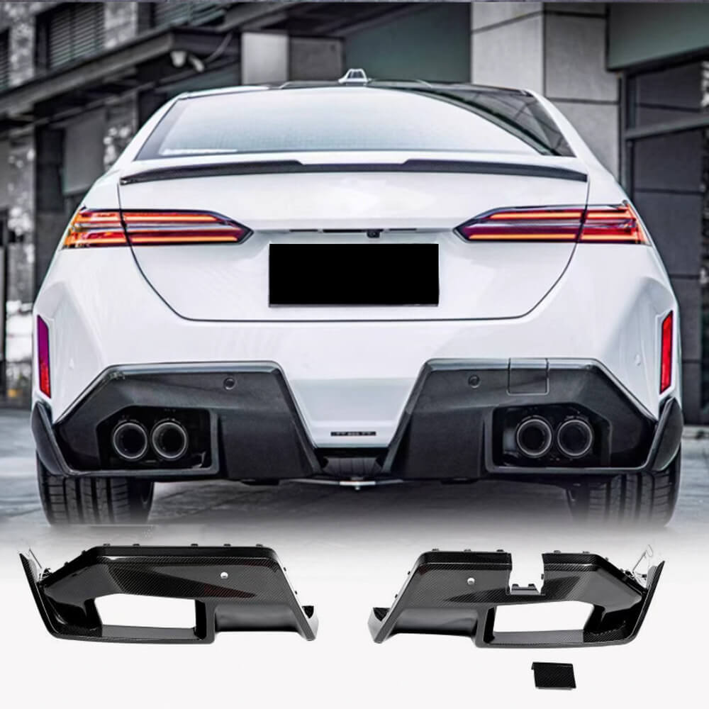 BMW 5 Series G90 G99 M5 2024UP Dry Carbon Fiber Rear Bumper Diffuser Lip Spoiler-Ahacarbon