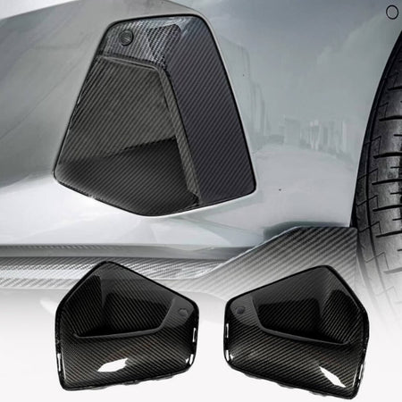 Dry Carbon Fiber Front Air Intake Covers for BMW 5 Series I5 G60 2023-2025 - www.ahacarbon.com