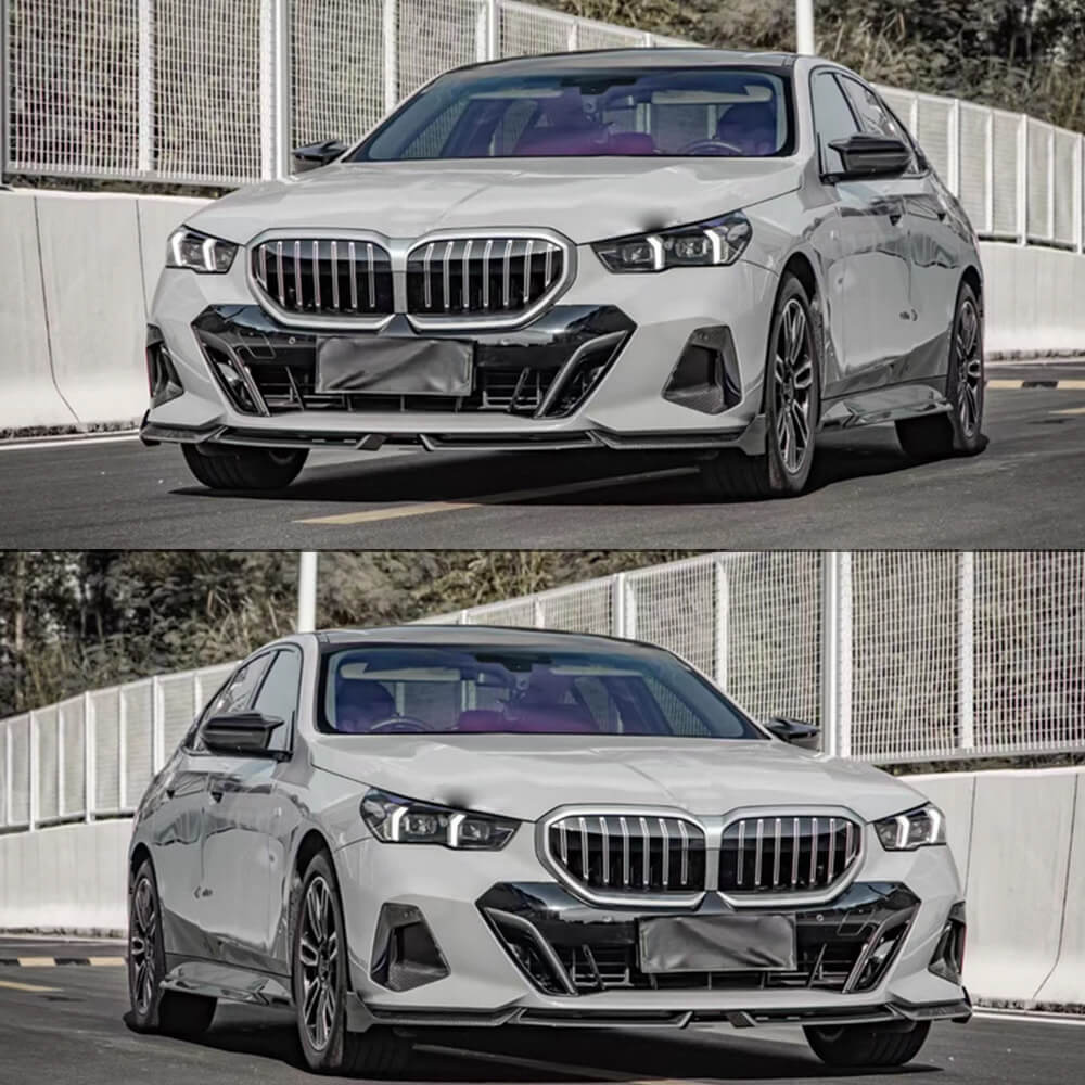Dry Carbon Fiber Front Air Intake Covers for BMW 5 Series I5 G60 2023-2025 - www.ahacarbon.com