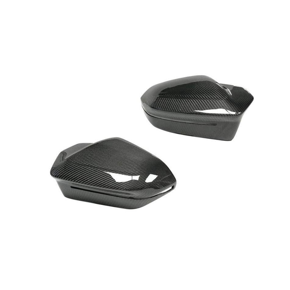 BMW 5 Series I5 G60 G68, 7 Series G70, X3 2024 Mirror Cover Caps Replacement Style Dry Carbon Fiber-Ahacarbon
