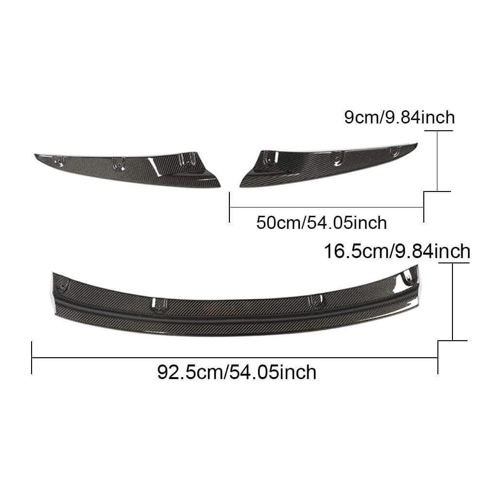 BMW 8 Series G14 G15 G16 840i 840i xDrive 2018-2024 Full Carbon Fiber Front Bumper Lip-Ahacarbon