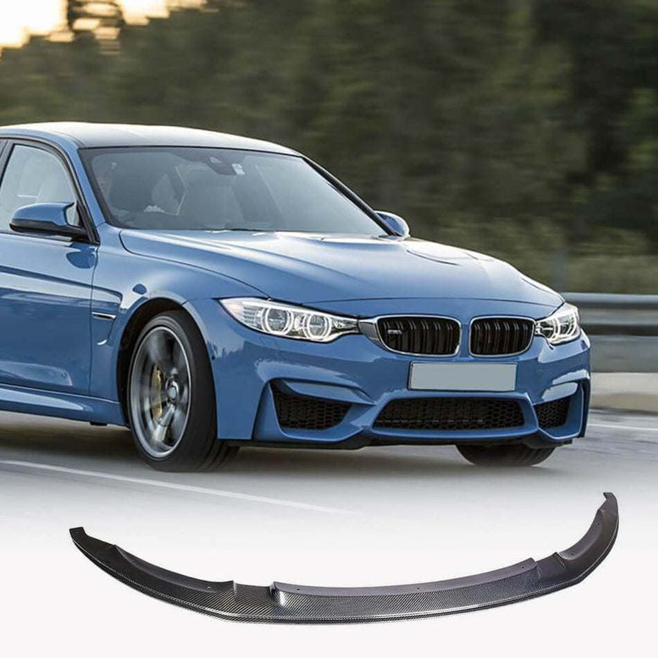 BMW F80 M3 F82/F83 M4 2014-2019 Front Bumper Lip Carbon Fiber