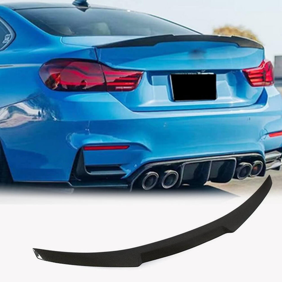 For BMW F82 M4 Coupe 14-20 Carbon Fiber Rear Trunk Spoiler Boot Wing Lip