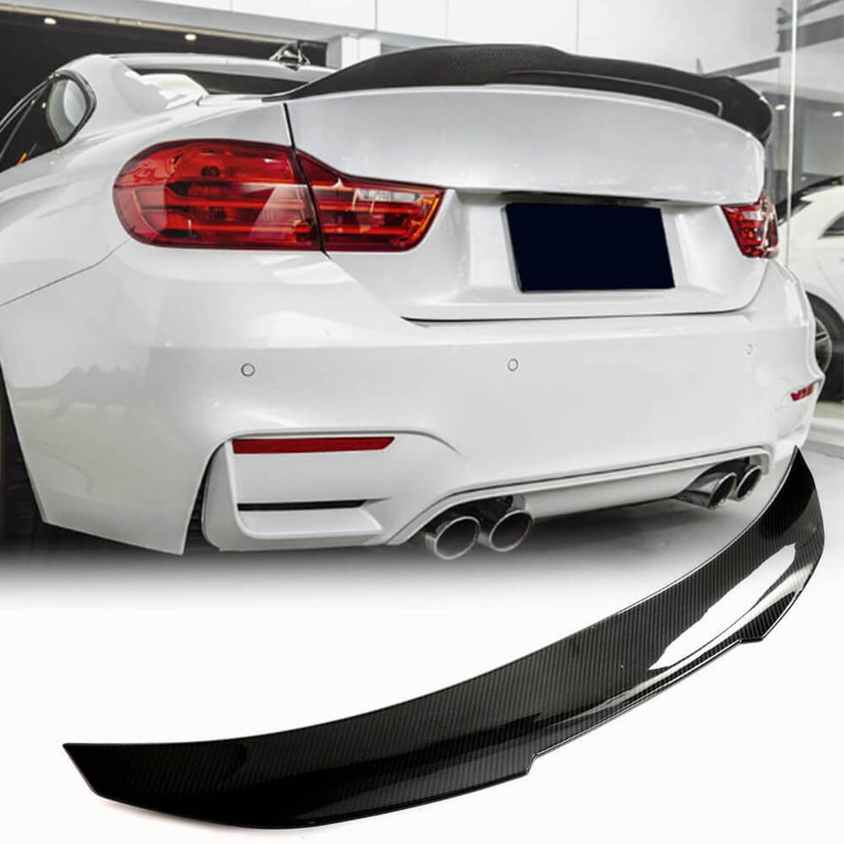 For BMW F82 M4 Coupe 15-20 Dry Carbon Fiber Rear Trunk Spoiler Boot Wing Lip
