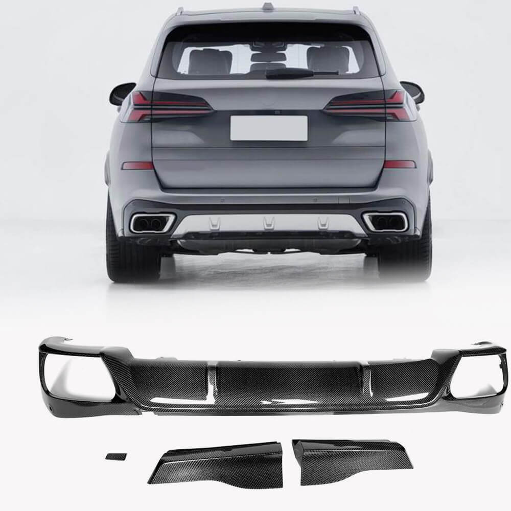 CarbonFiberRearBumperLipforBMW G05X5LCIM-Sport2023-2024-Ahacarbon