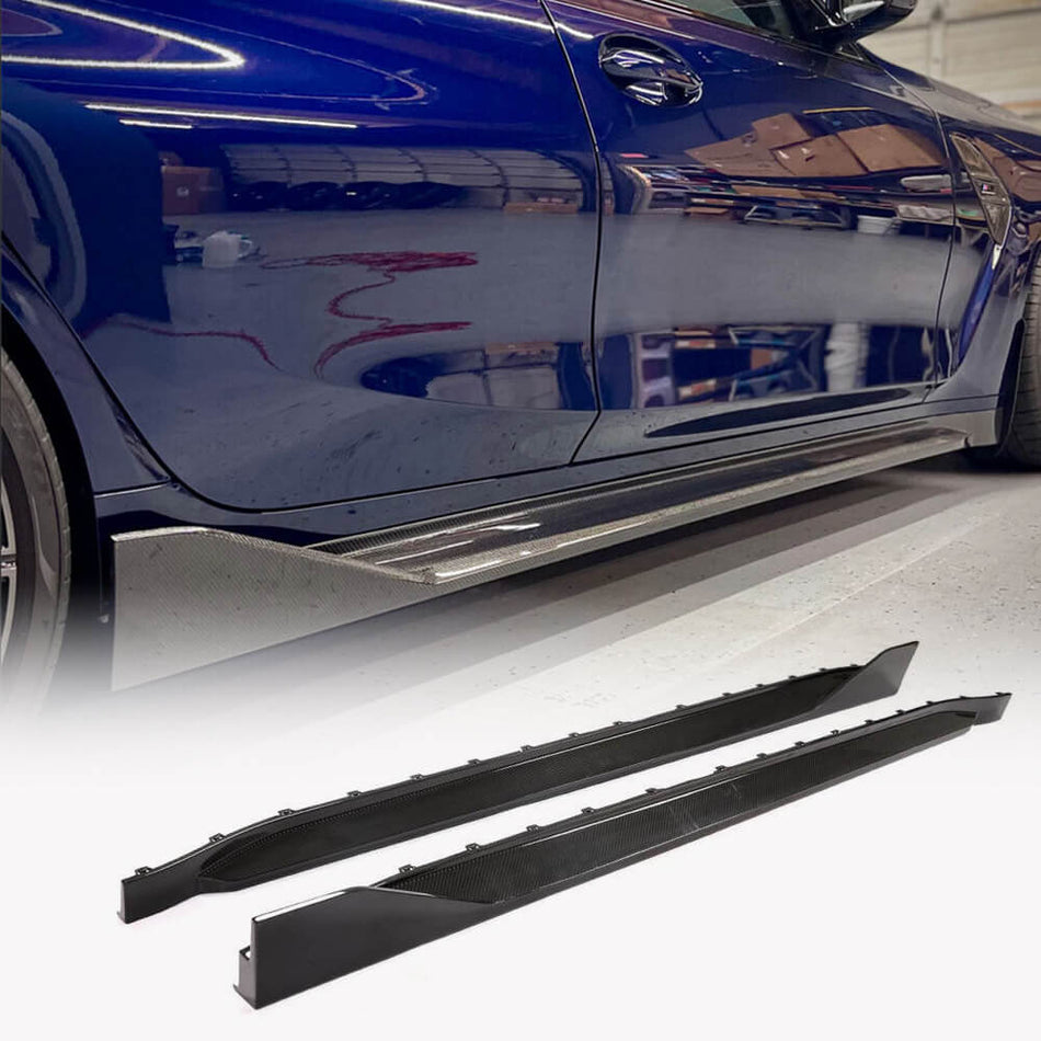 BMW G80 M3 2021-2024 Side Skirts Carbon Fiber