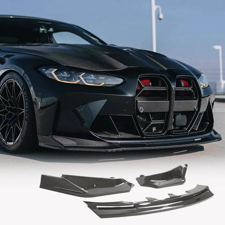 BMW G80 M3 G82 G83 M4 2021-2025 Carbon Fiber Front Bumper Lip-Ahacarbon