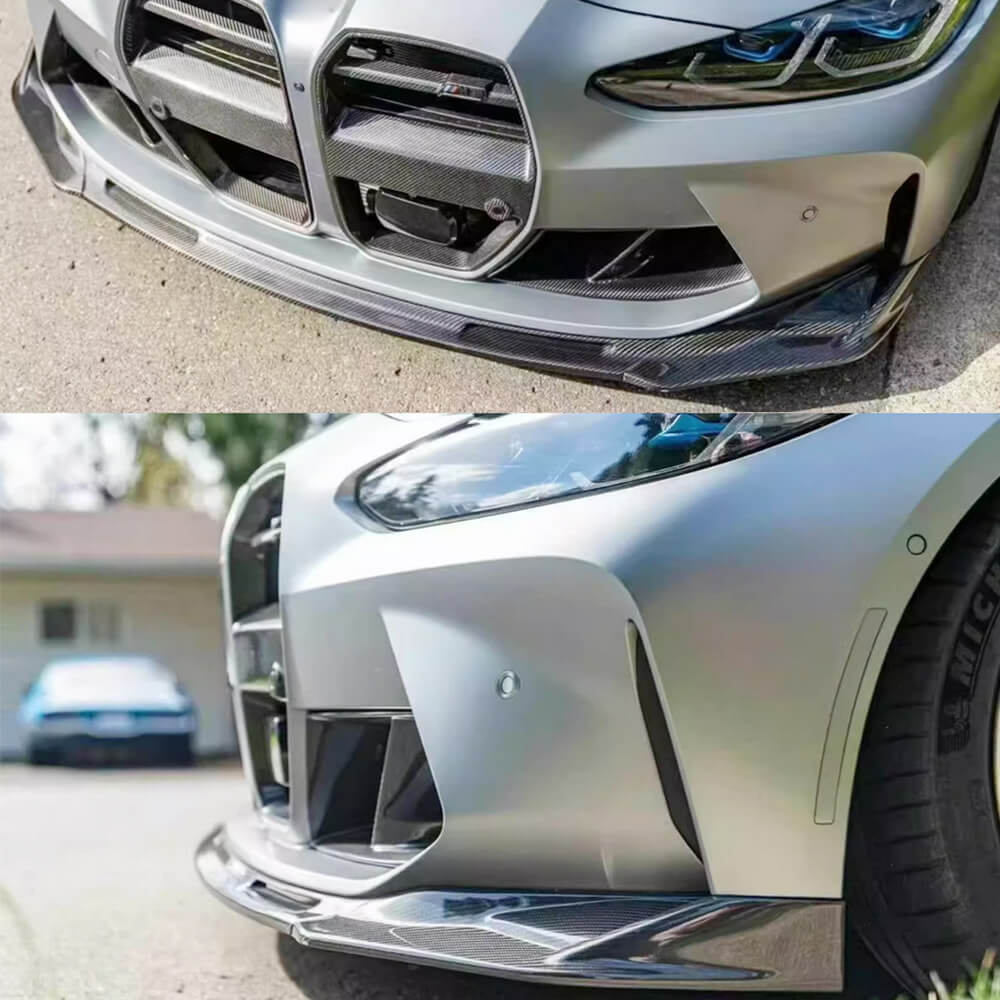 BMW G80 M3 G82 G83 M4 2021-2025 Carbon Fiber Front Bumper Lip-Ahacarbon