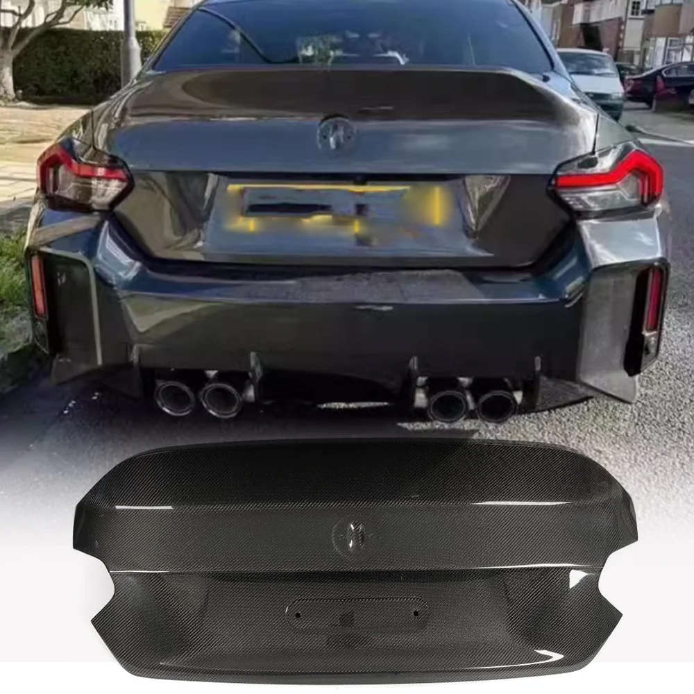 BMW G87 M2 Base Coupe 2-Door 2023+ Trunk Lid Cover Carbon Fiber - www.ahacarbon.com
