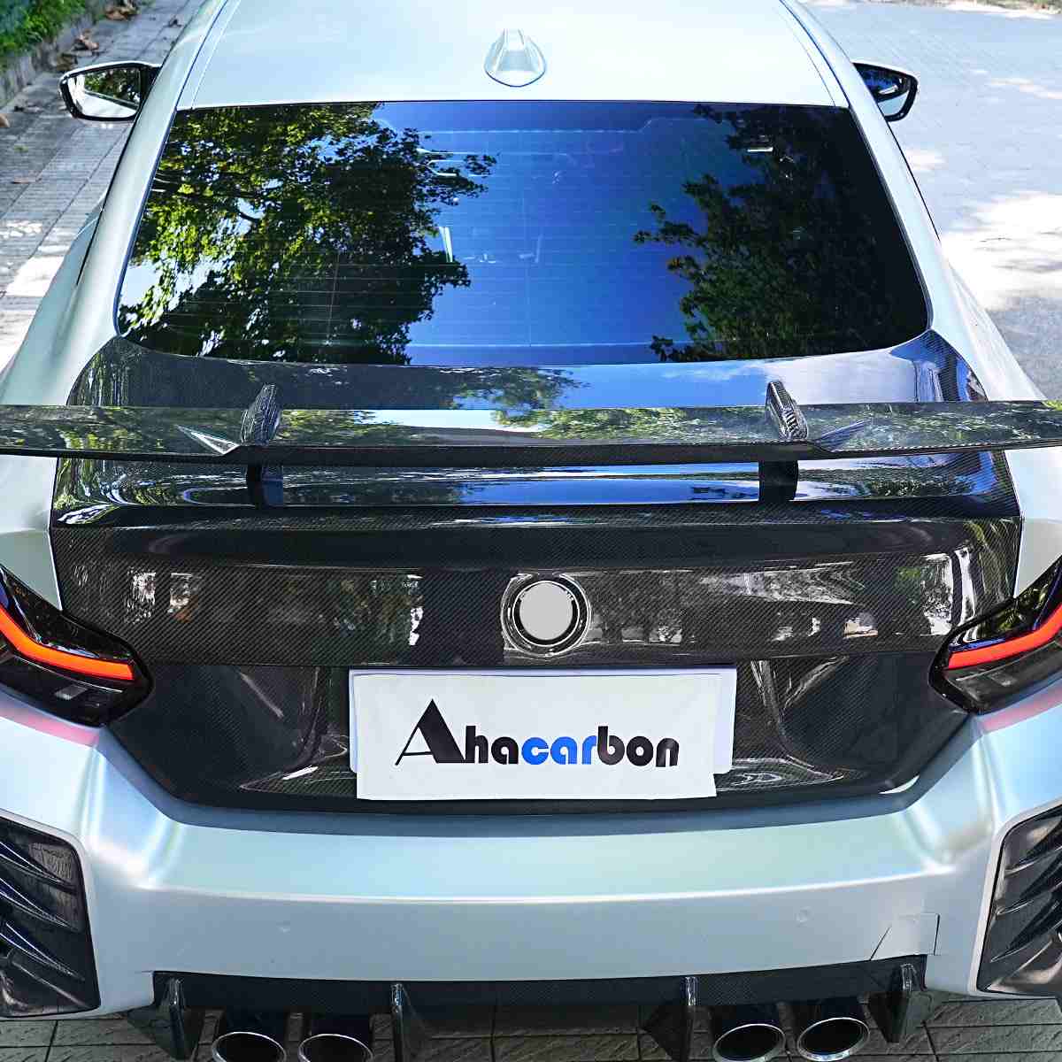 BMW G87 M2 Base Coupe 2-Door 2023+ Trunk Lid Cover Carbon Fiber - www.ahacarbon.com