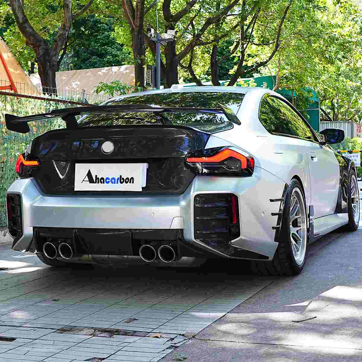 BMW G87 M2 Base Coupe 2-Door 2023+ Trunk Lid Cover Carbon Fiber - www.ahacarbon.com