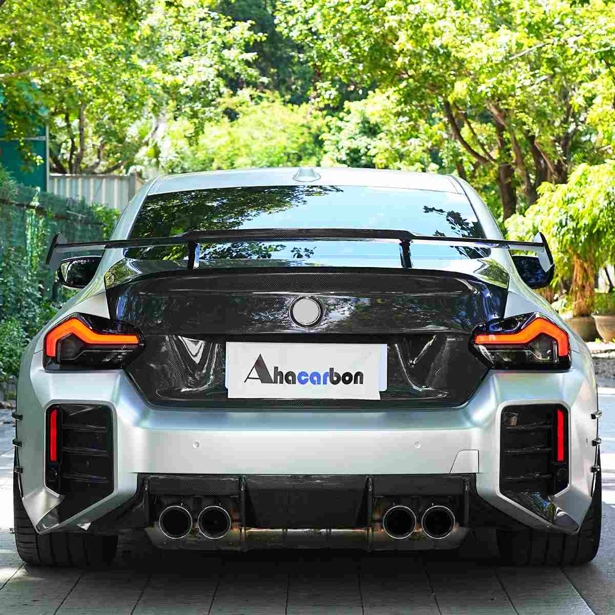 BMW G87 M2 Base Coupe 2-Door 2023+ Trunk Lid Cover Carbon Fiber - www.ahacarbon.com