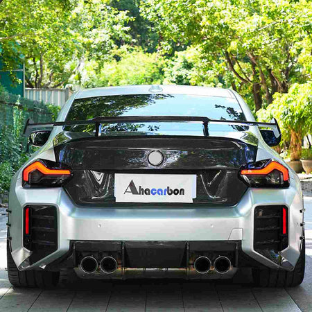BMW G87 M2 Base Coupe 2-Door 2023+ Trunk Lid Cover Carbon Fiber - www.ahacarbon.com