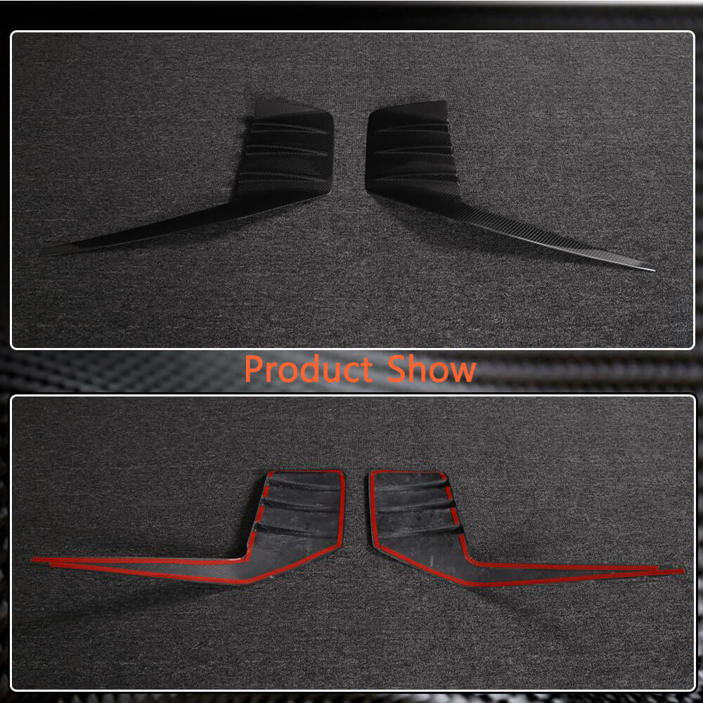 BMW G87 M2 Dry Carbon Fiber Rear Bumper Air Vent Fins | Aerodynamic ...