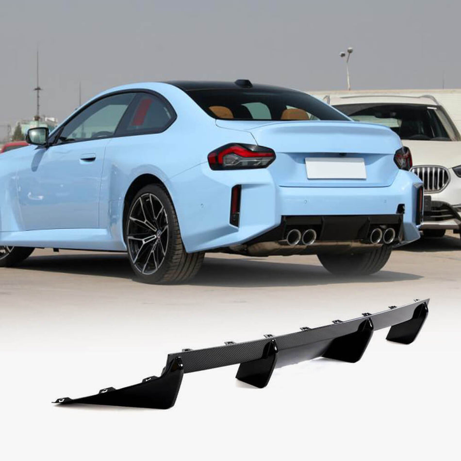 For BMW G87 M2 Coupe 2-Door Dry Carbon Fiber Rear Bumper Diffuser Body Kit