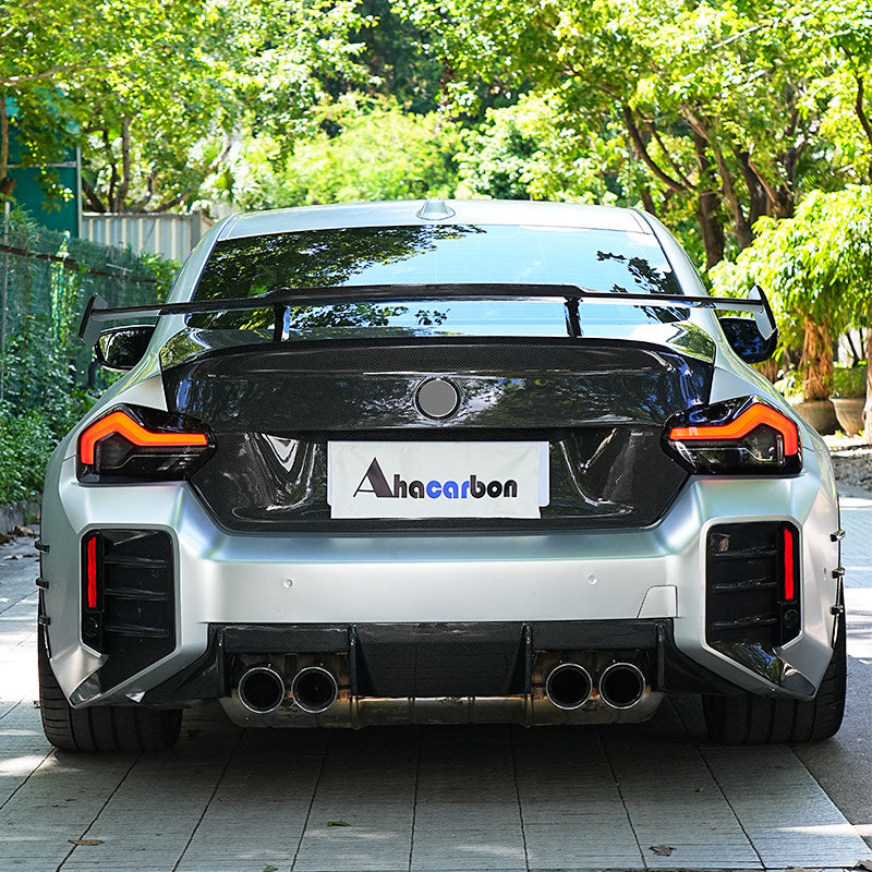 BMW G87 M2 M Performance Rear Bumper Diffuser Carbon Fiber 2022-2025-Ahacarbon