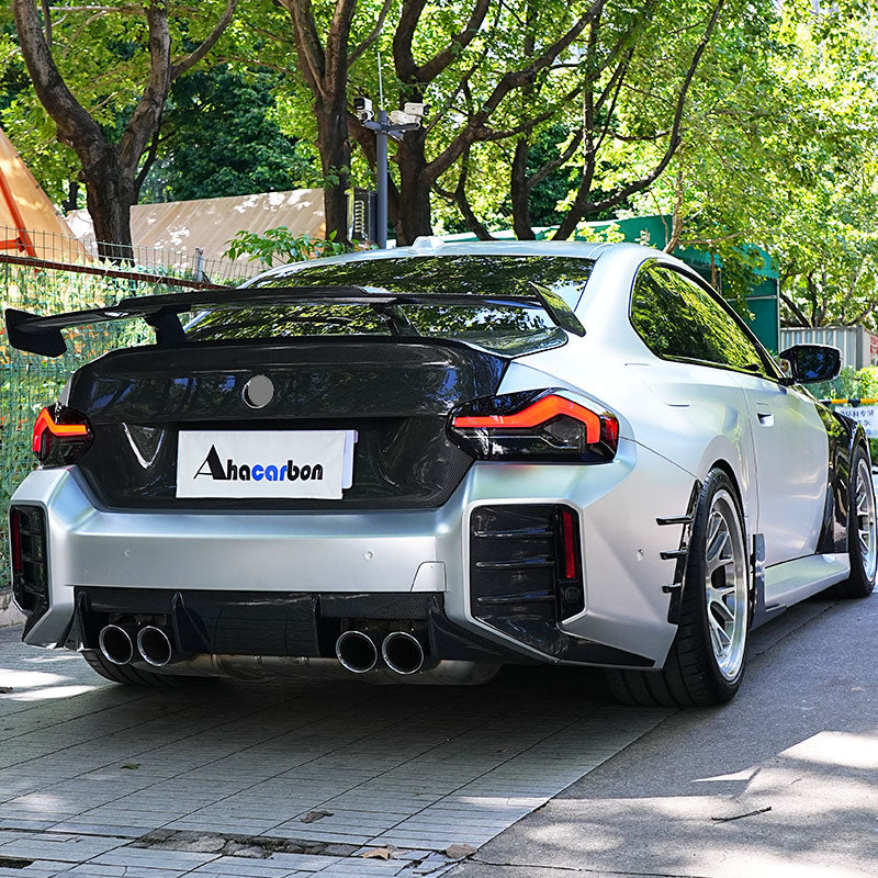 BMW G87 M2 M Performance Rear Bumper Diffuser Carbon Fiber 2022-2025-Ahacarbon