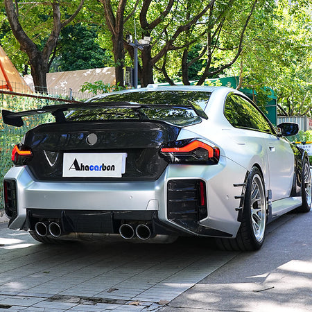 BMW G87 M2 M Performance Rear Bumper Diffuser Carbon Fiber 2022-2025-Ahacarbon