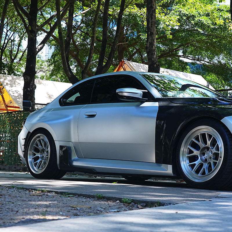 BMW G87 M2 M Performance Side Skirts Carbon Fiber Rocker Panel 2022-2025-Ahacarbon