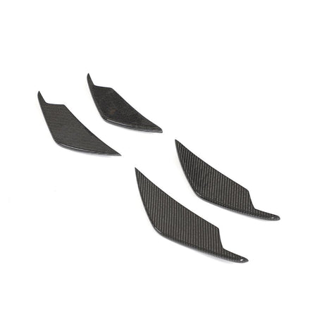 BMW M3 G80/M4 G82 G83 2021+ Front Bumper Fins Dry Carbon Fiber - www.ahacarbon.com