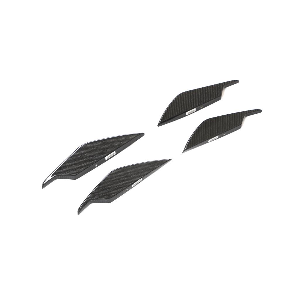 BMW M3 G80/M4 G82 G83 2021+ Front Bumper Fins Dry Carbon Fiber - www.ahacarbon.com