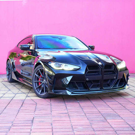 BMW M3 G80/M4 G82 G83 2021+ Front Bumper Lip Dry Carbon Fiber - www.ahacarbon.com