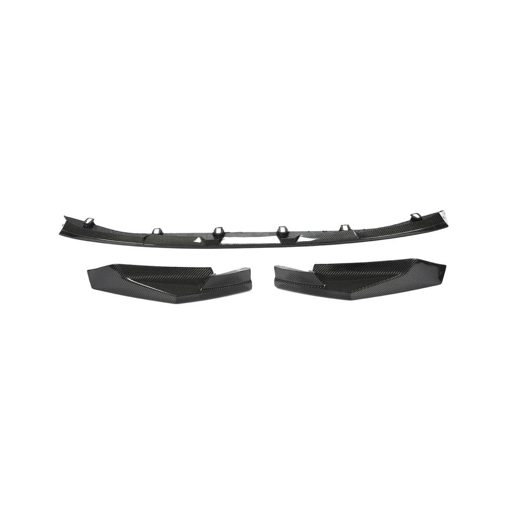 BMW M3 G80/M4 G82 G83 2021+ Front Bumper Lip Dry Carbon Fiber - www.ahacarbon.com