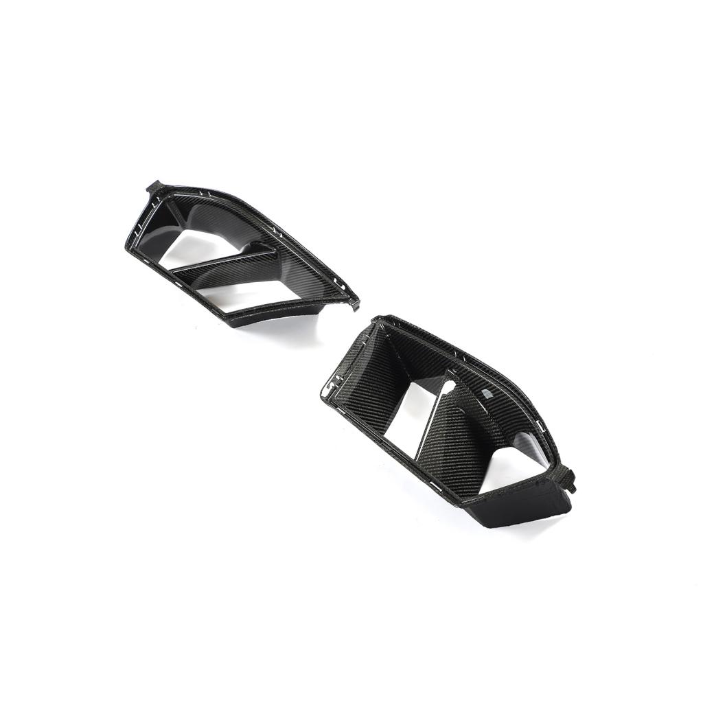 BMW M3 G80/M4 G82 G83 2021+ Front Bumper Vents Carbon Fiber/FRP - www.ahacarbon.com