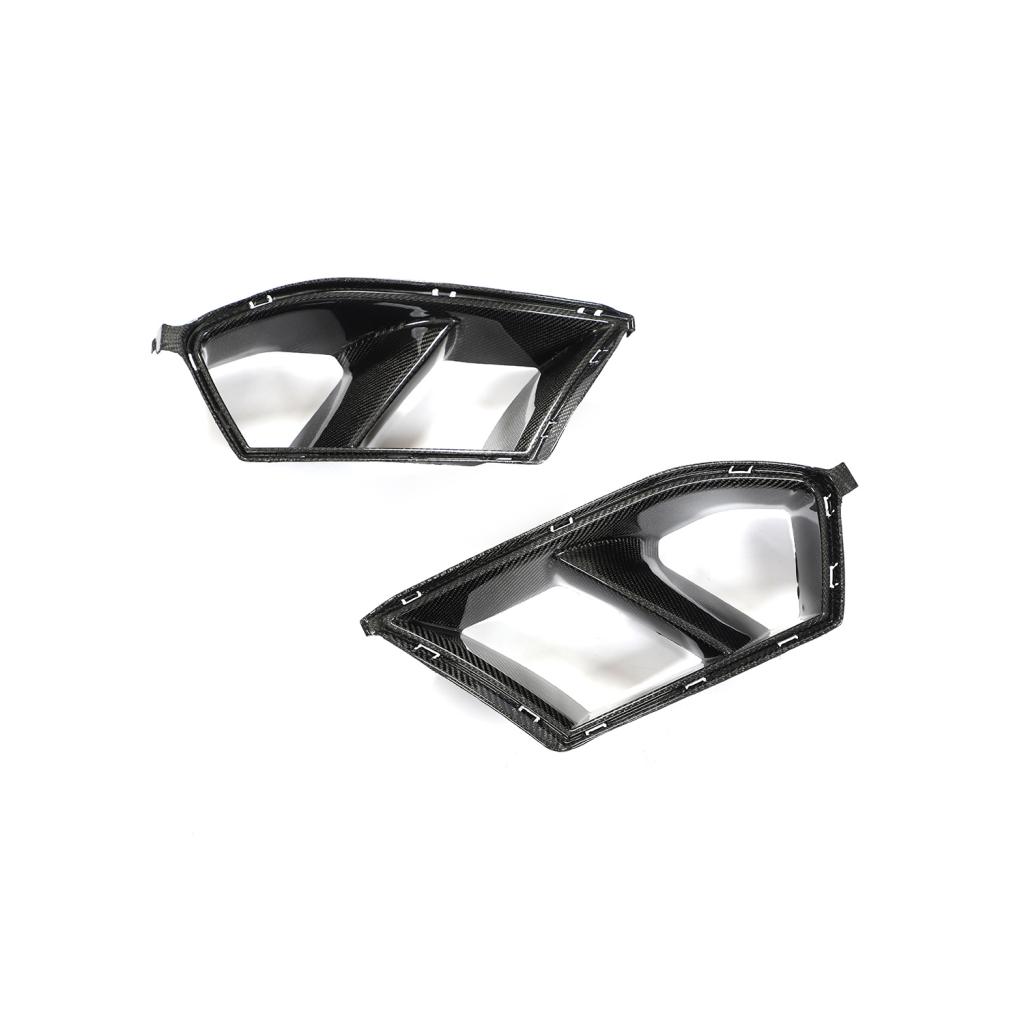 BMW M3 G80/M4 G82 G83 2021+ Front Bumper Vents Carbon Fiber/FRP - www.ahacarbon.com