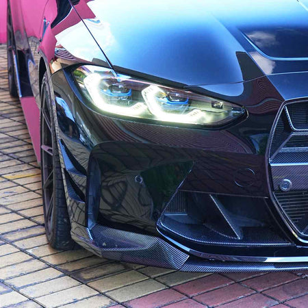 BMW M3 G80/M4 G82 G83 2021+ Front Bumper Vents Carbon Fiber/FRP - www.ahacarbon.com