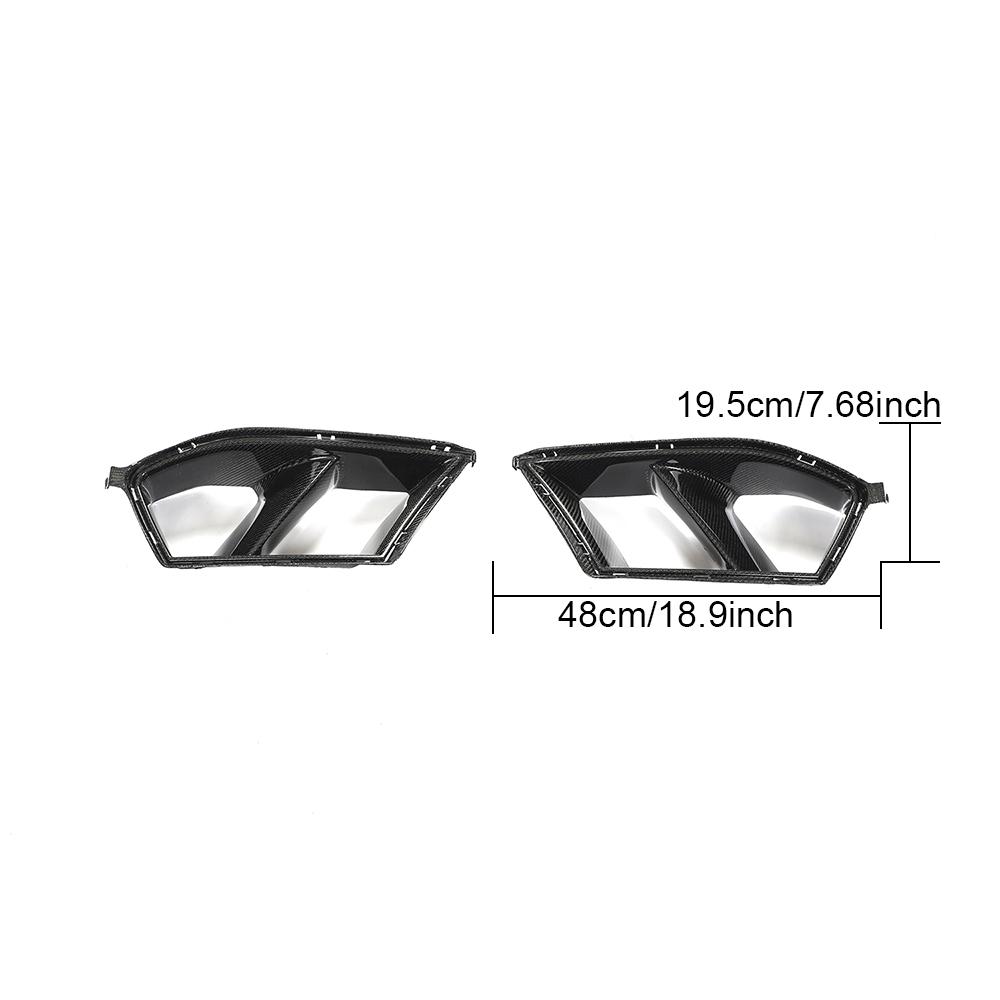 BMW M3 G80/M4 G82 G83 2021+ Front Bumper Vents Carbon Fiber/FRP - www.ahacarbon.com