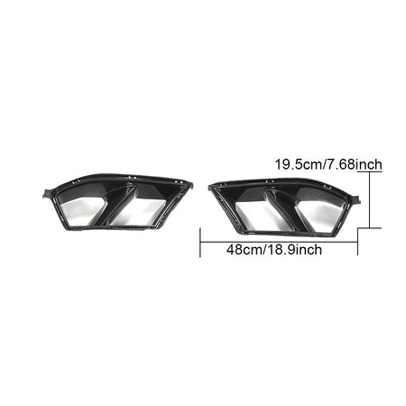 BMW M3 G80/M4 G82 G83 2021+ Front Bumper Vents Carbon Fiber/FRP - www.ahacarbon.com