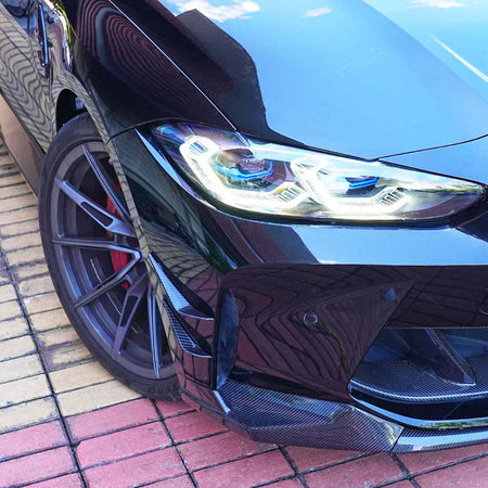 BMW M3 G80/M4 G82 G83 2021+ Front Bumper Vents Dry Carbon Fiber - www.ahacarbon.com