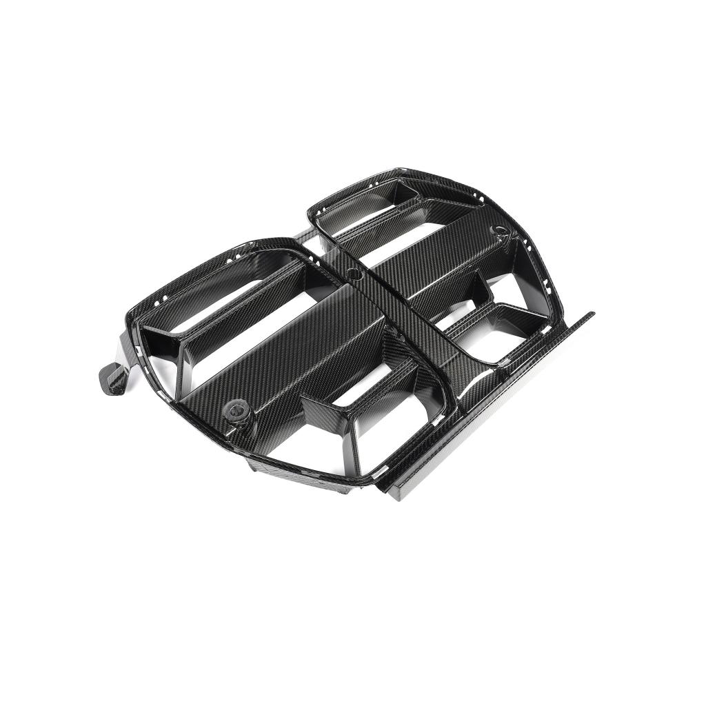 BMW M3 G80/M4 G82 G83 2021+ Front Grille Dry Carbon Fiber - www.ahacarbon.com