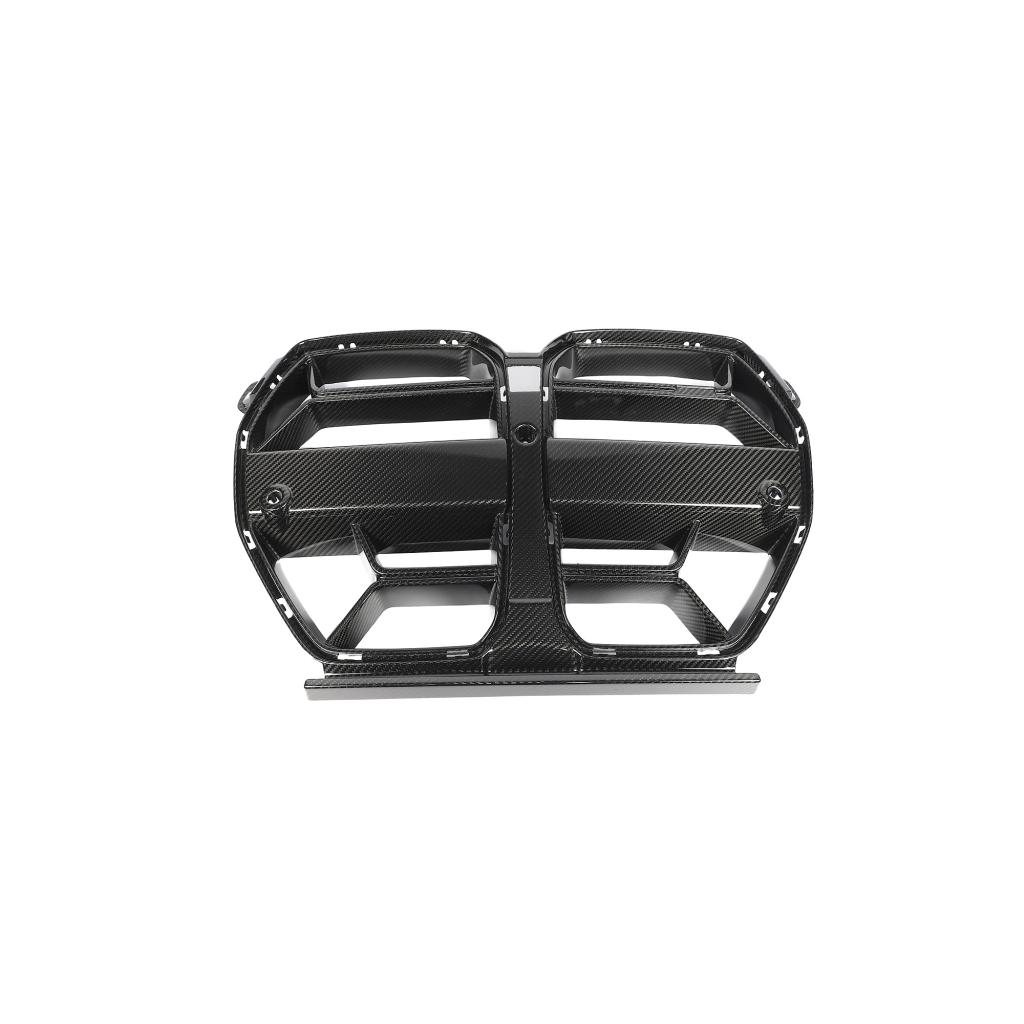 BMW M3 G80/M4 G82 G83 2021+ Front Grille Dry Carbon Fiber - www.ahacarbon.com