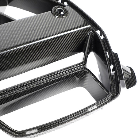 BMW M3 G80/M4 G82 G83 2021+ Front Grille Dry Carbon Fiber - www.ahacarbon.com