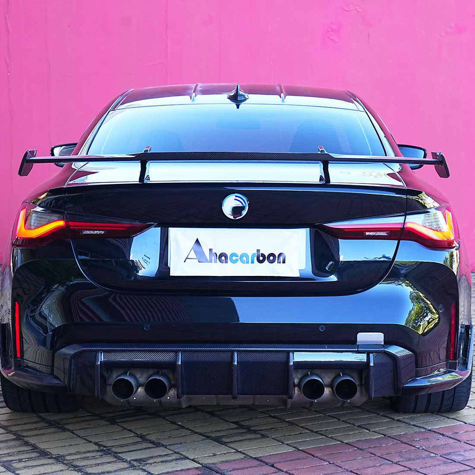 BMW M3 G80/M4 G82 G83 Rear Trunk Spoiler Dry Carbon Fiber - www.ahacarbon.com