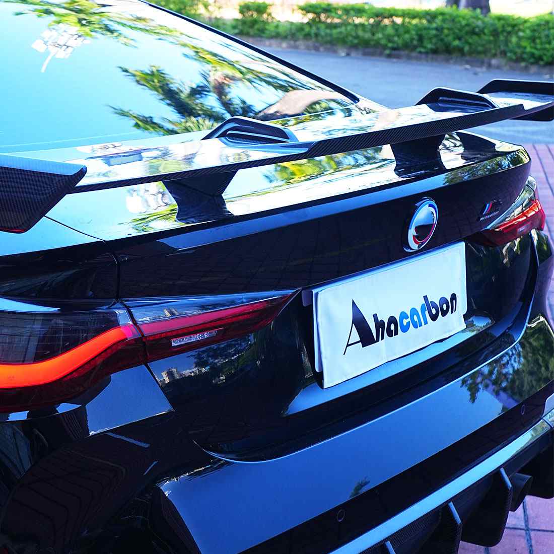 BMW M3 G80/M4 G82 G83 Rear Trunk Spoiler Dry Carbon Fiber - www.ahacarbon.com