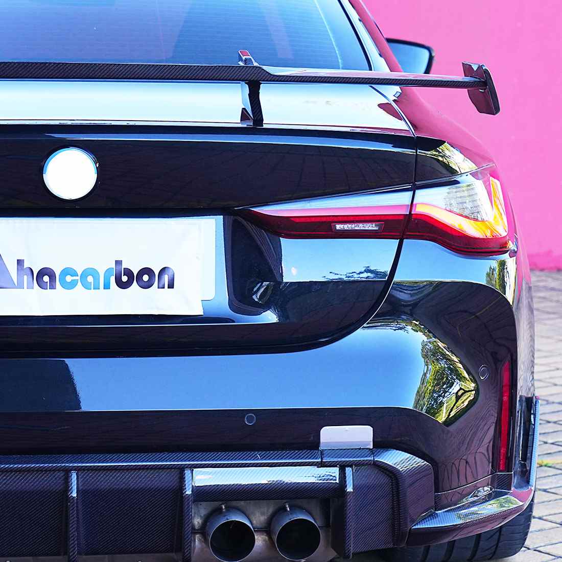 BMW M3 G80/M4 G82 G83 Rear Trunk Spoiler Dry Carbon Fiber - www.ahacarbon.com
