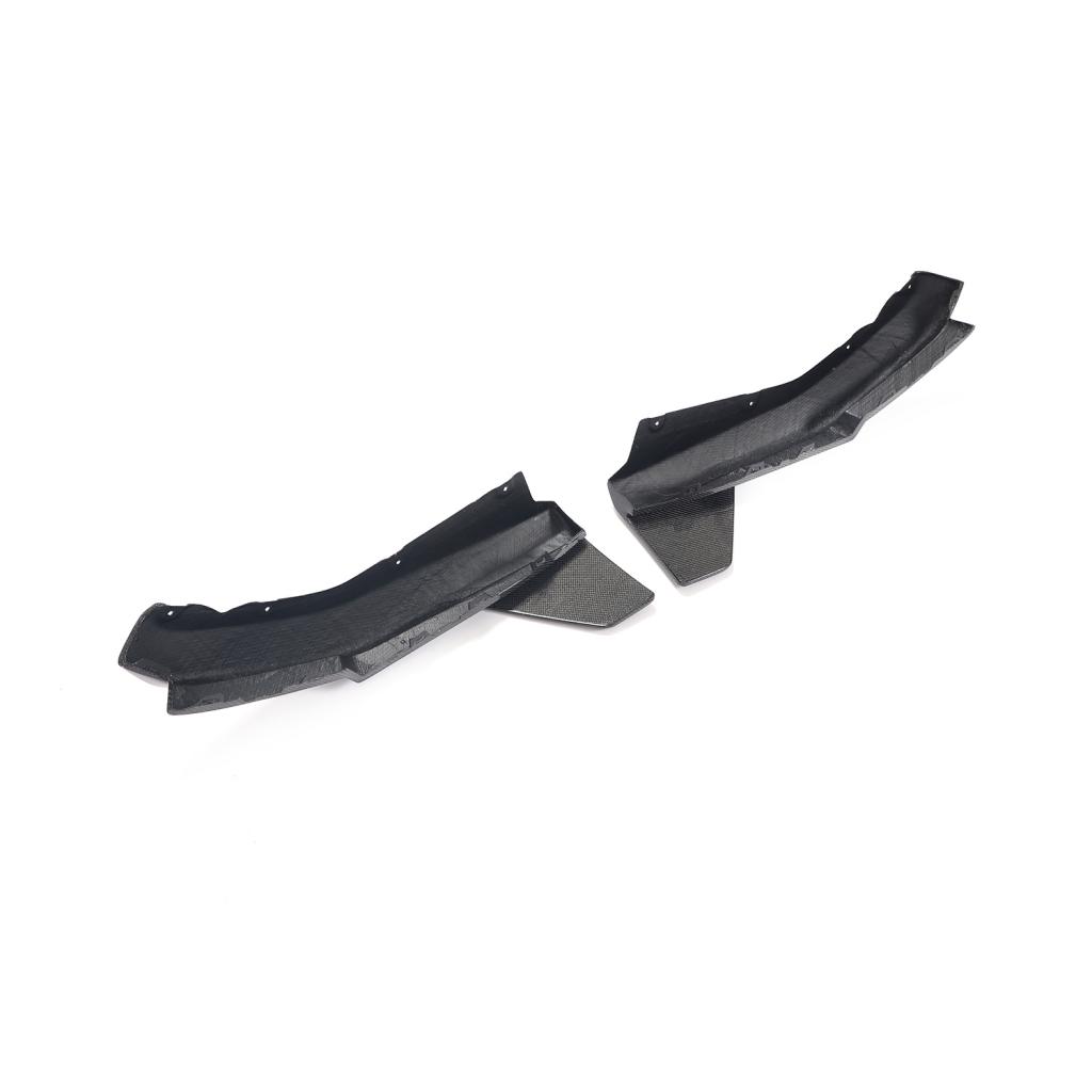 BMW M4 G82 G83 2021+ Rear Bumper Splittesr Dry Carbon Fiber - www.ahacarbon.com