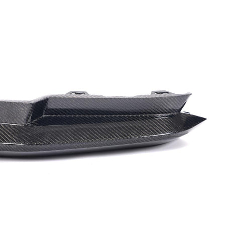 BMW M4 G82 G83 2021+ Rear Bumper Splittesr Dry Carbon Fiber - www.ahacarbon.com