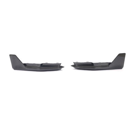 BMW M4 G82 G83 2021+ Rear Bumper Splittesr Dry Carbon Fiber - www.ahacarbon.com