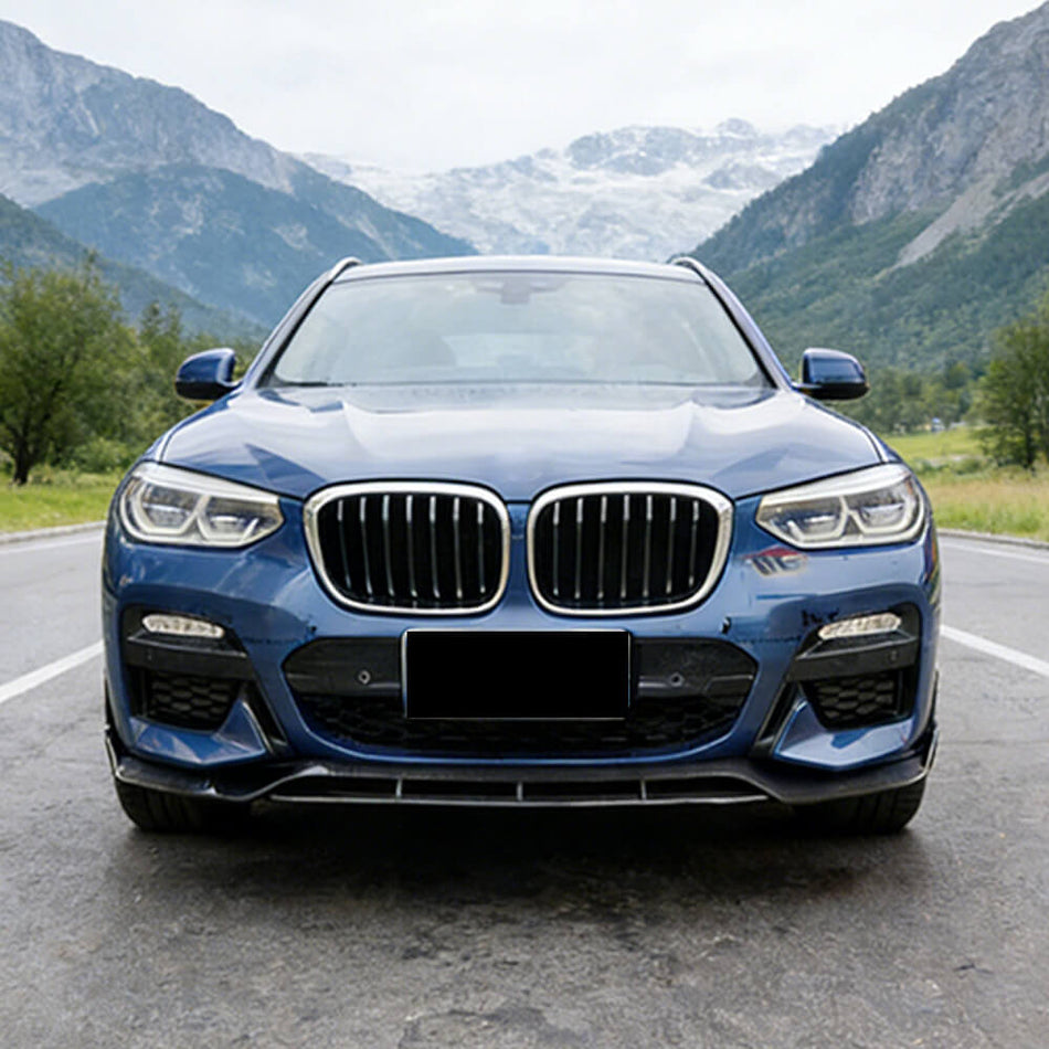 BMWX4G02M40iSportUtility4-Door2019-2022FrontBumperLipCarbonFiber_ahacarbon