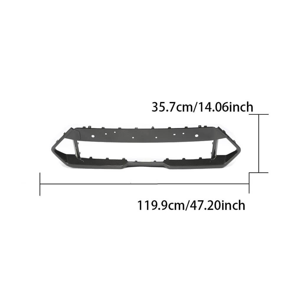 BMWX5MF95LCISportUtility4-Door20232024DryCarbonFiberFrontBumperGrille_ahacarbon