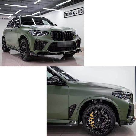 BMW X5M F95 Sport Utility 4-Door 2020-2024 Carbon Fiber Front Bumper Lip Spoiler-Ahacarbon