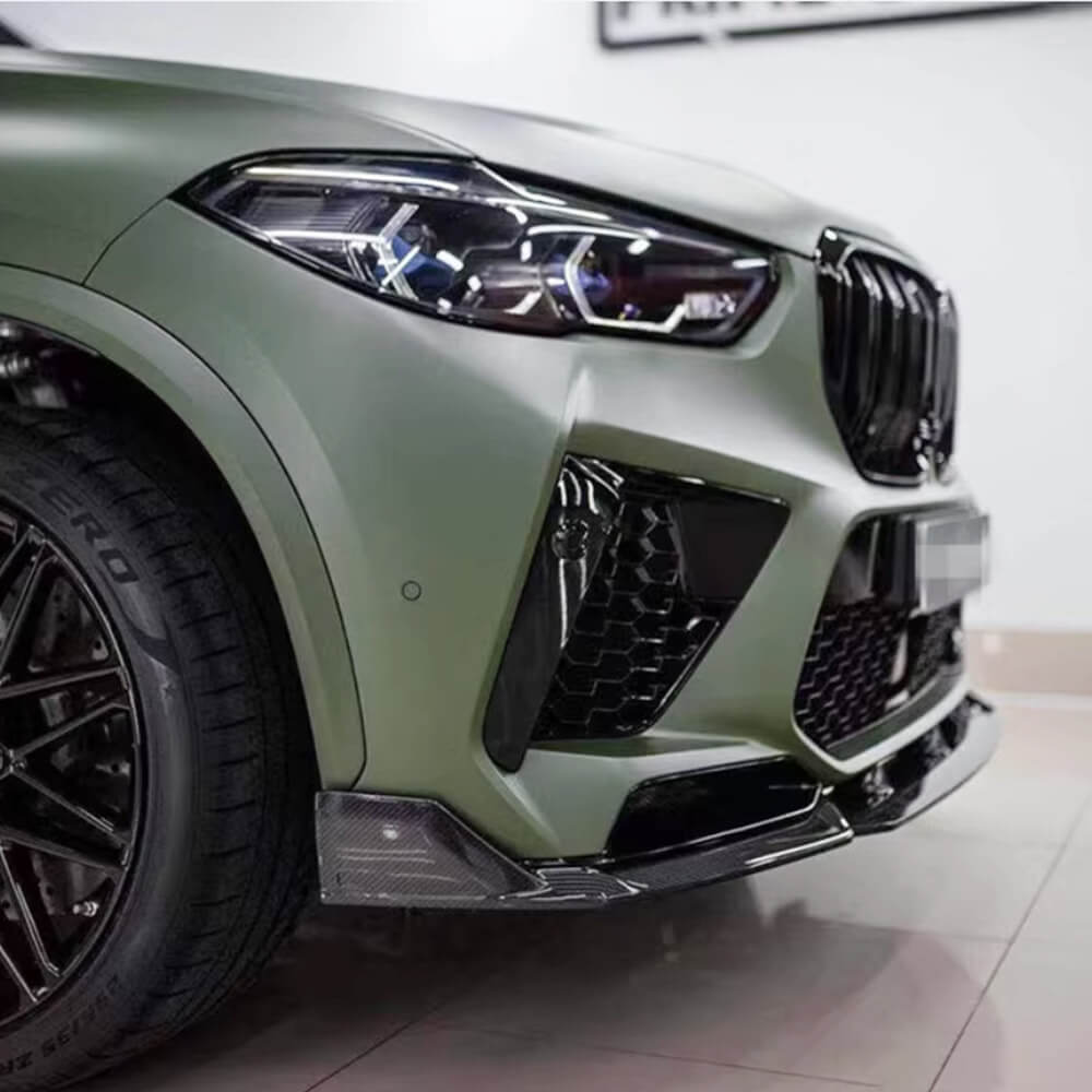 BMW X5M F95 Sport Utility 4-Door 2020-2024 Carbon Fiber Front Bumper Lip Spoiler-Ahacarbon