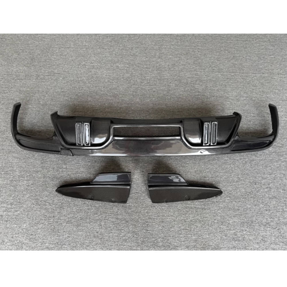 BMW X5M F95 Sport Utility 4-Door 2020-2024 Carbon Fiber Rear Bumper Diffuser Lip Splitters-Ahacarbon